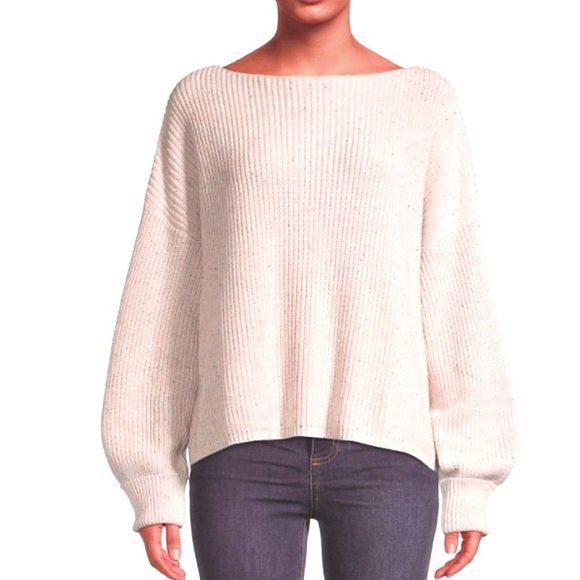 French Connection Cropped Sweater Sz XS Chunky Oversized Boxy Ribbed Knit - Picture 1 of 12